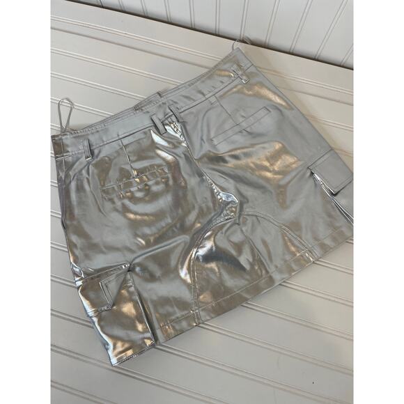 NWT Fashion Nova Red Got it Like That Top & Unmatched Faux Leather Skirt LOT L - Picture 9 of 11